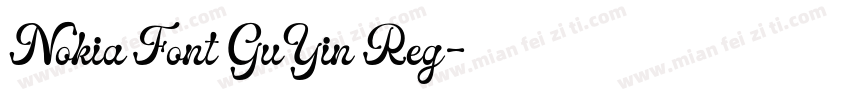 Nokia Font GuYin Reg字体转换